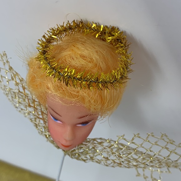 Strawberry Blonde Doll Head Pick True Vintage
(1 piece), Christmas angel w halo - Picture 4 of 16